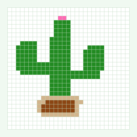 Desert Cactus bead pattern preview