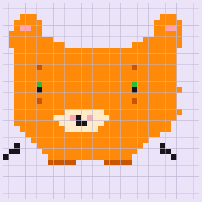 Pixel Cat bead pattern