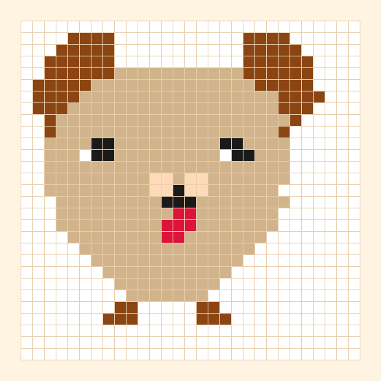 Best Friend Pup bead pattern preview