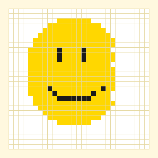 Classic Smiley bead pattern preview