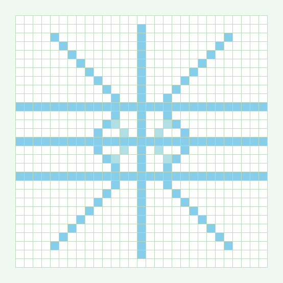 Winter Snowflake bead pattern preview