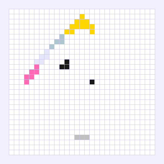Cloud Unicorn bead pattern preview